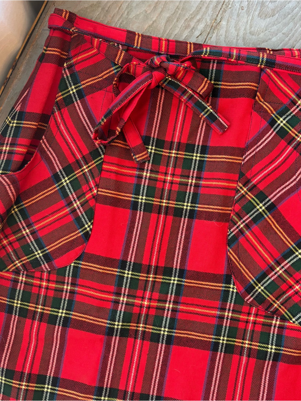 Vintage LL Bean plaid wrap skirt | size small - Picture 2 of 7
